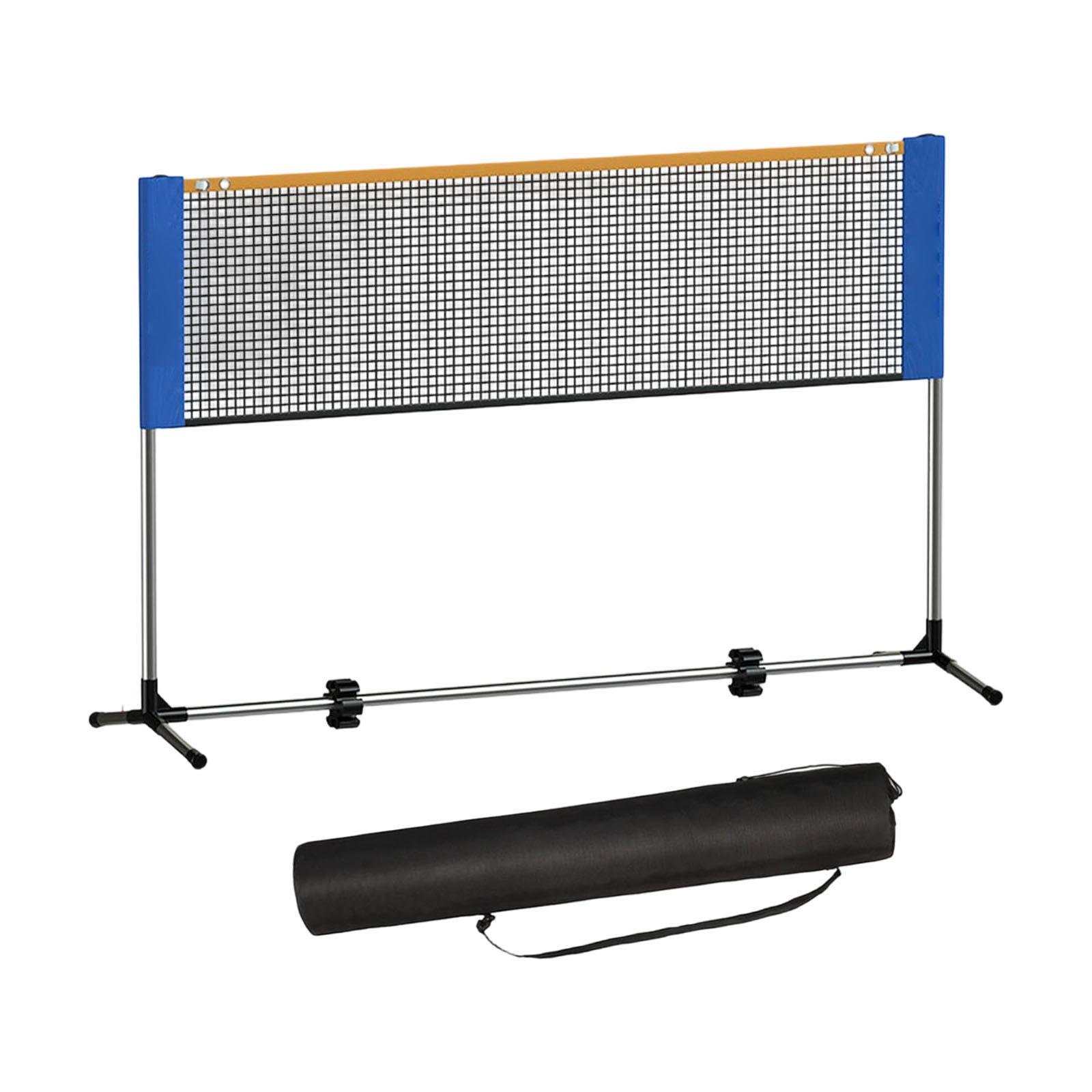 Badminton Netting - ステンレス製ポータブルバドミントンネット 多機能スポーツネットセット ポール付き 庭用