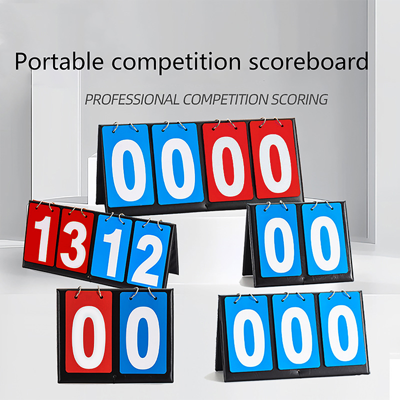 Badminton Score Counter - 1PC スコアボード卓上スコアボードスコアキーパーポータブルバスケットボールスコアカウンターバスケットボールバドミントンバレーボール用