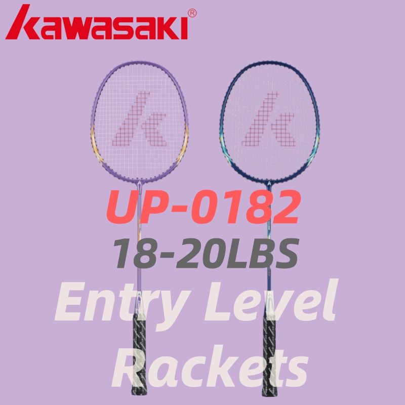 Badminton Photo - カワサキバドミントンラケット1uアルミニウム合金フレームバドミントントラケットストリング付き屋外エンターテインメント用-0182