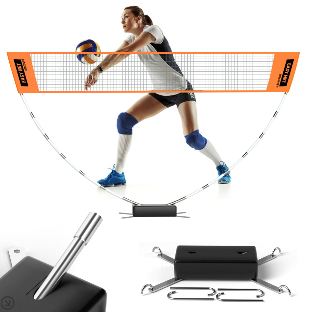 Badminton Netting - プロ仕様バドミントンネット バドミントントレーニングネット 簡単設置 高さ調節可能 バレーボールネット コート/裏庭/ビーチ用