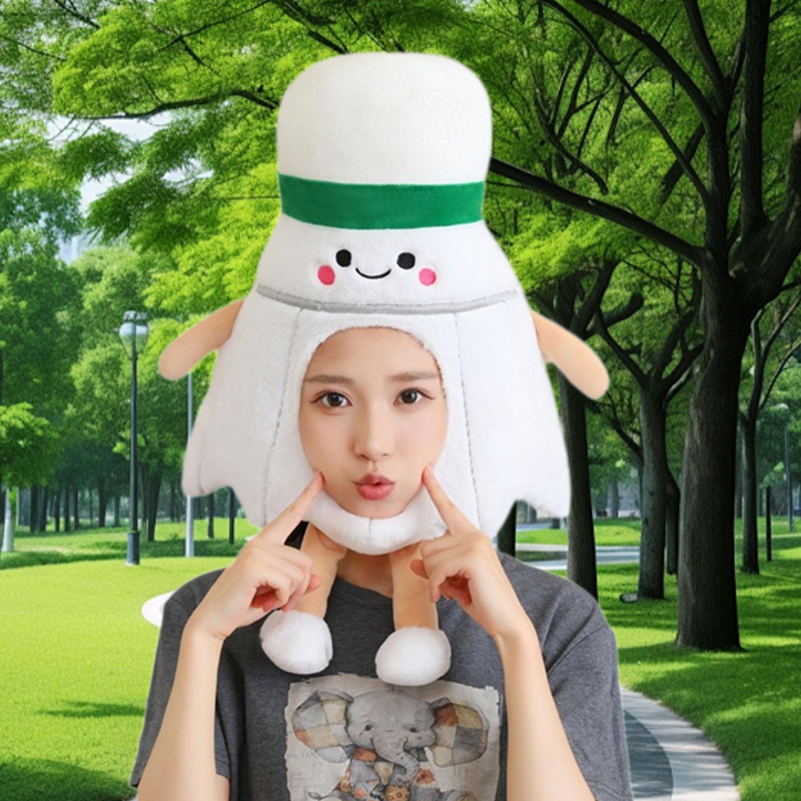 面白いぬいぐるみ帽子かわいい軽量写真小道具パーティーコスプレ - Badminton Photo のレビューと価格