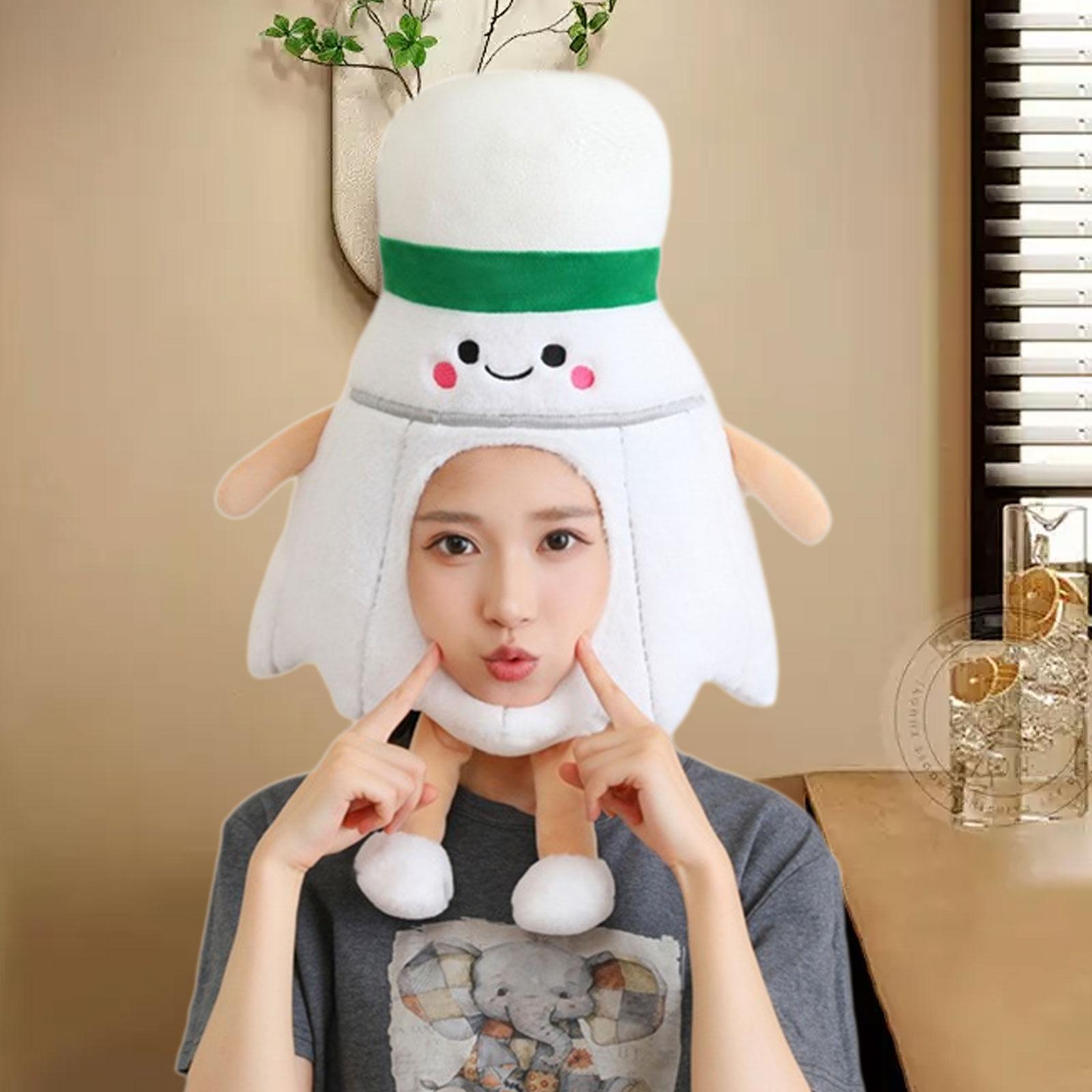 面白いぬいぐるみ帽子かわいい軽量写真小道具パーティーコスプレ - Badminton Photo のレビューと価格