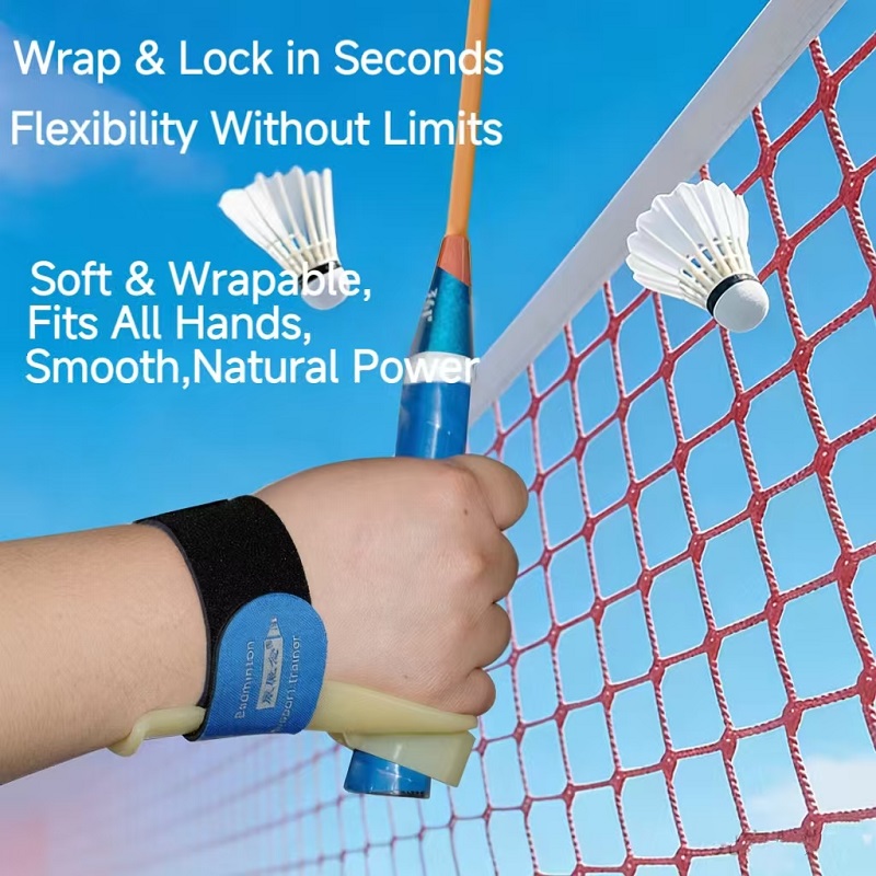 左手用バドミントンリストサポートトレーナー、様々な手のサイズ - Badminton Court のレビューと価格
