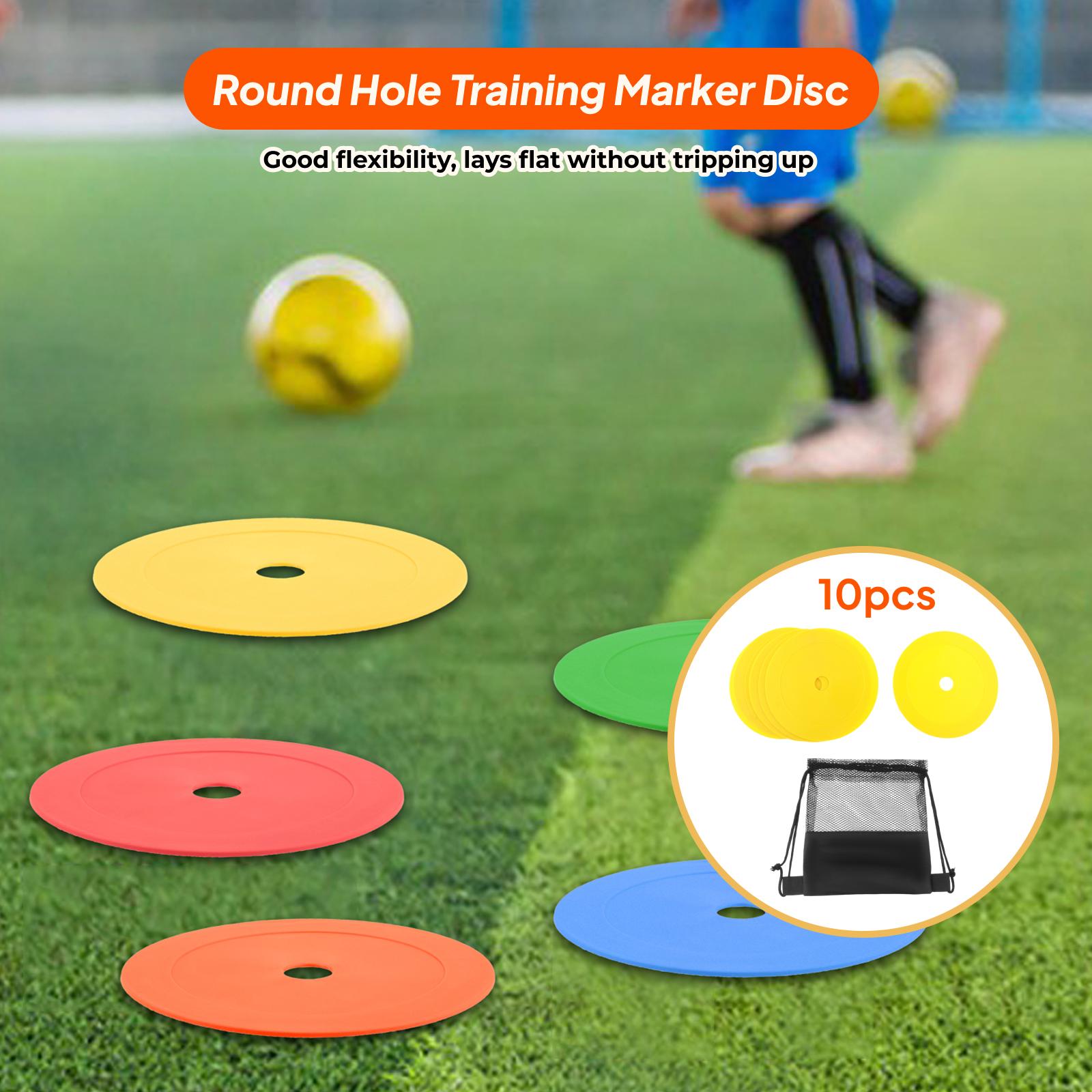 10x フラットコーン 6 インチフィールドコートマーカース - Court Marker Cone のレビューと価格