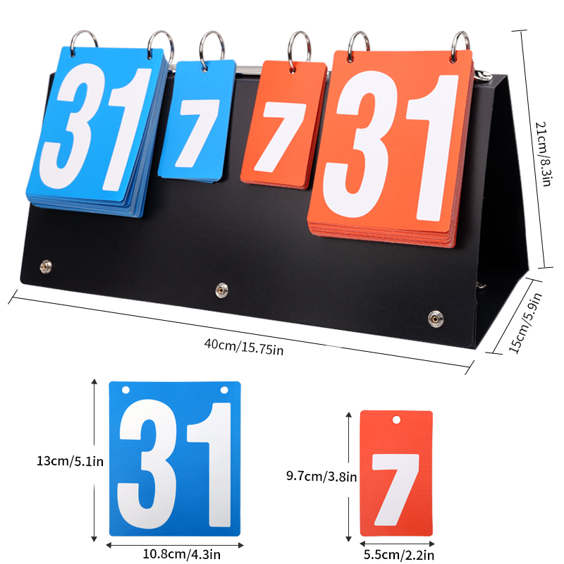 バスケットボール、サッカー、バドミントンの試合用の1ピース4 - Badminton Score Counter のレビューと価格