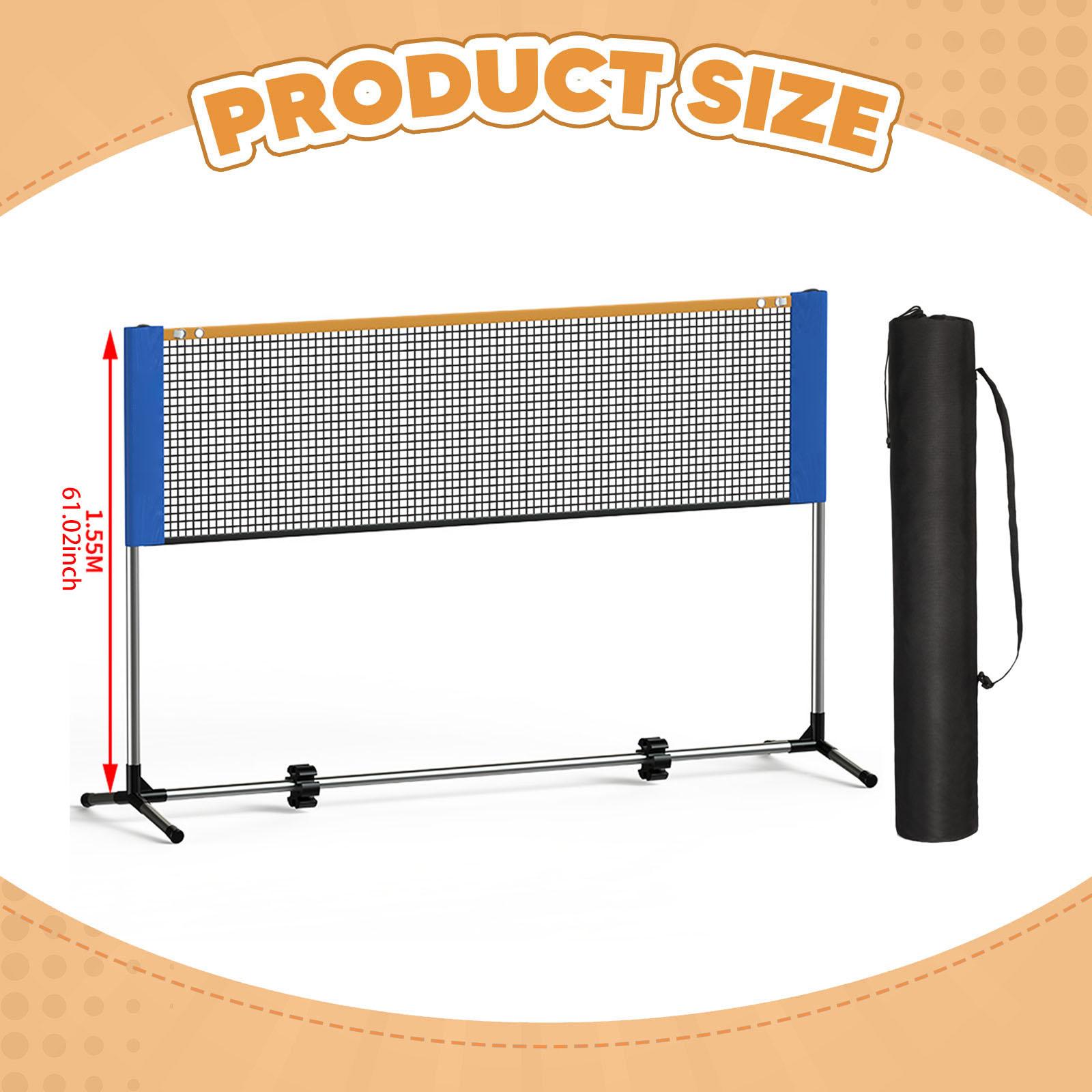 ステンレス製ポータブルバドミントンネット 多機能スポーツネッ - Badminton Netting のレビューと価格