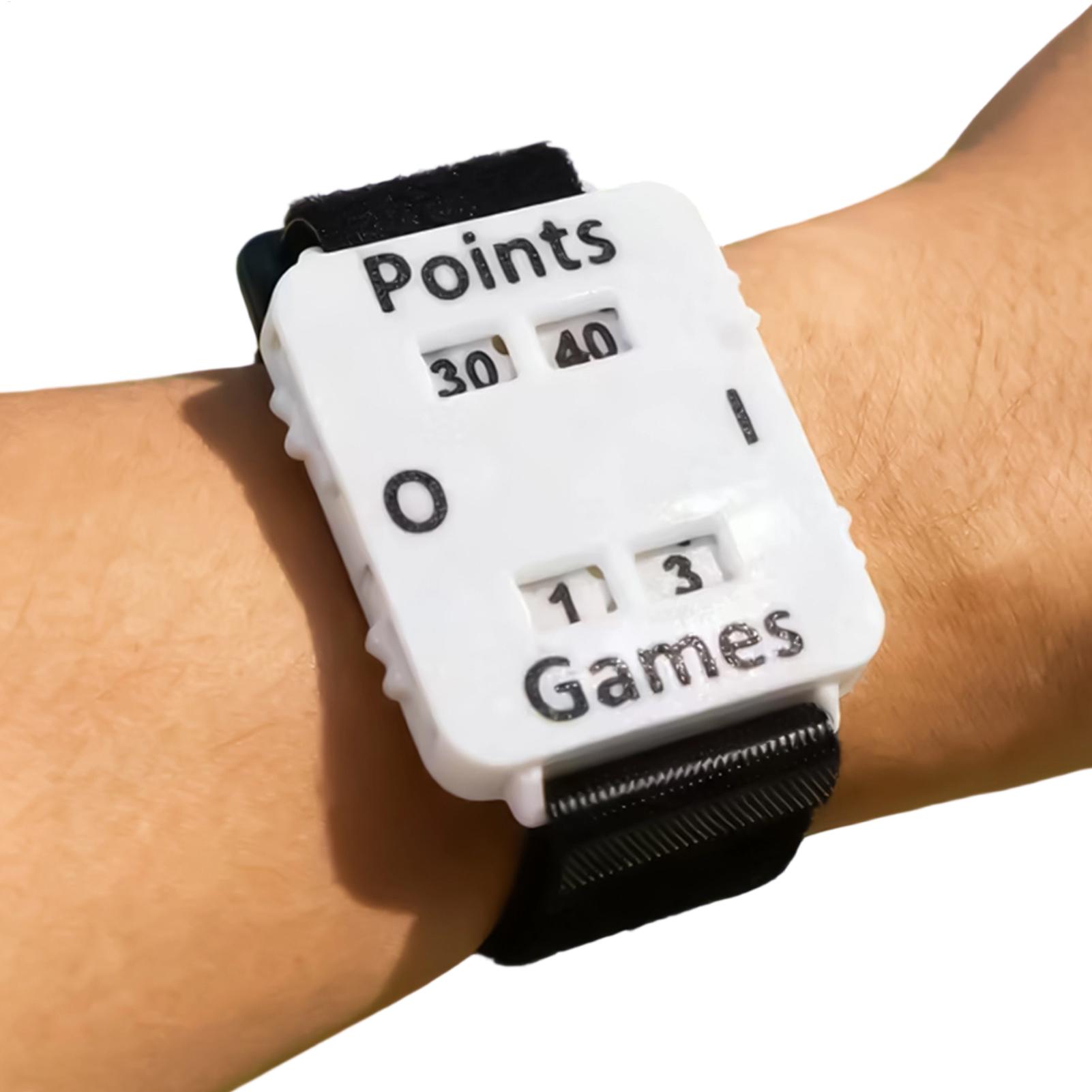 ポータブルクリケットテニスパデルスコアラーリストバンドインス - Badminton Score Counter のレビューと価格