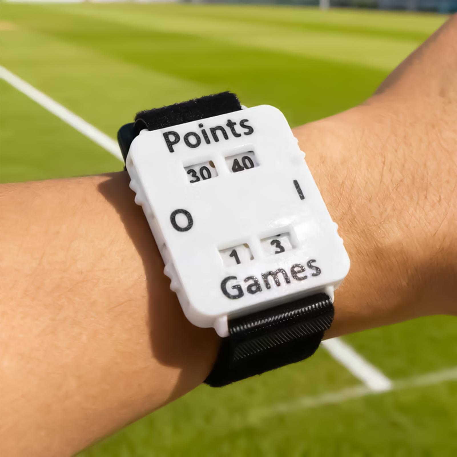 ポータブルクリケットテニスパデルスコアラーリストバンドインス - Badminton Score Counter のレビューと価格
