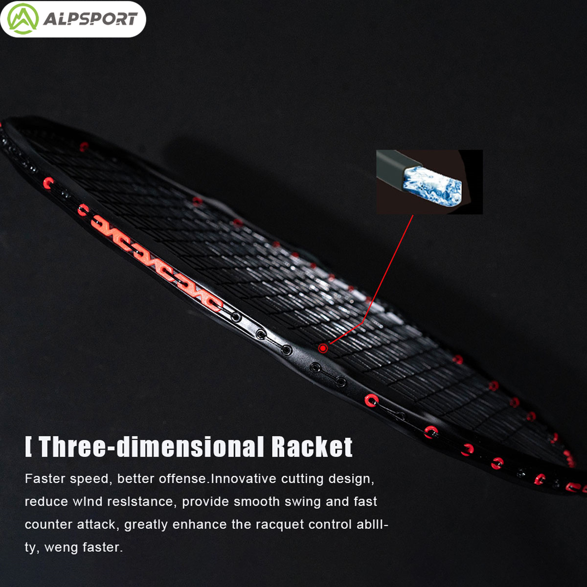 Alpsport MH-V5 5U 75g ウェービー リー - Badminton Photo のレビューと価格