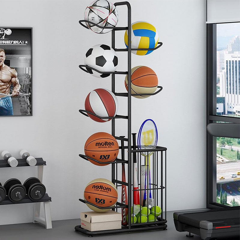スポーツボール収納ラックバスケットボールバドミントンバレーボ - Badminton Zone のレビューと価格