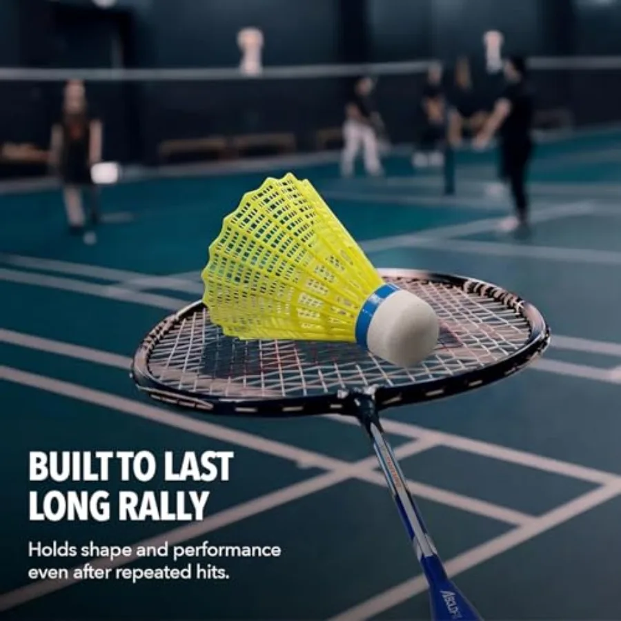 グースフェザーバドミントンシャトルコック、12個入りナイロン - Nylon Shuttlecock 12 のレビューと価格